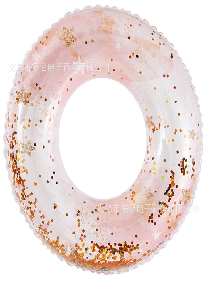 Children's Striped Swimming Ring  Pink