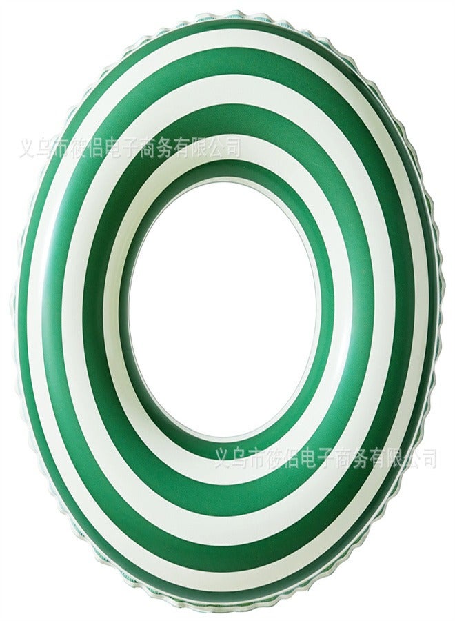 Children's Striped  Swimming Ring Green