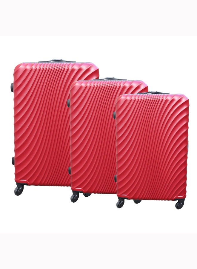 TravelWay Lightweight Luggage 3Pcs Set 20/24/28 Inches Hardshell Suitcase Spinner Luggage for Travel, ABS Luggage with 4 Spinner Wheels 360° Rotation