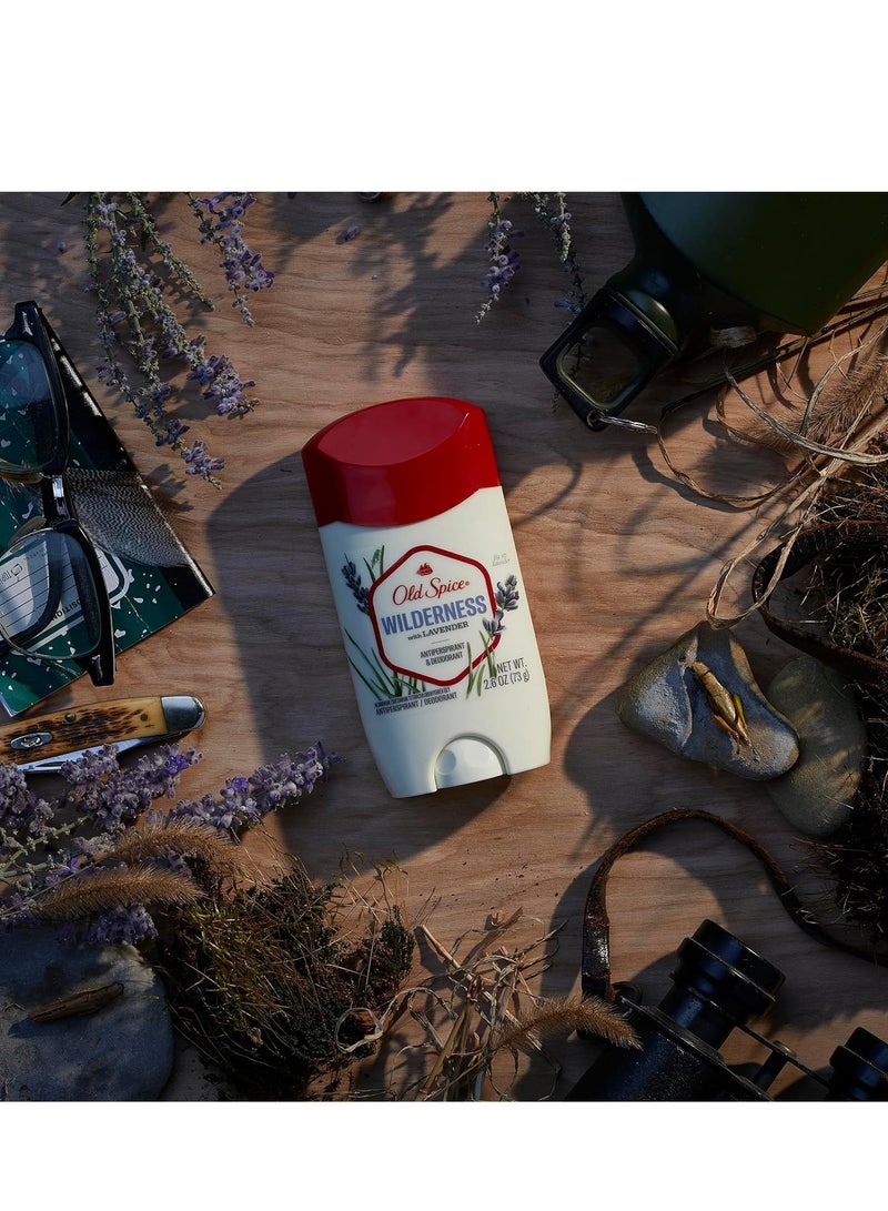 Old Spice Antiperspirant Deodorant for Men Inspired by Nature Wilderness With Lavender Invisible Solid 2.6 oz