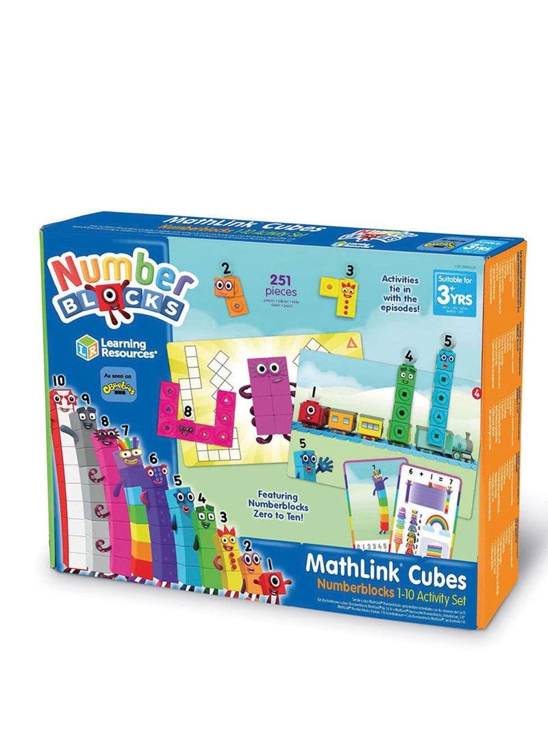 MathLink Cubes Numberblocks 1-10 Activity Set: Dive into Interactive Learning Adventures at Home or in the Classroom