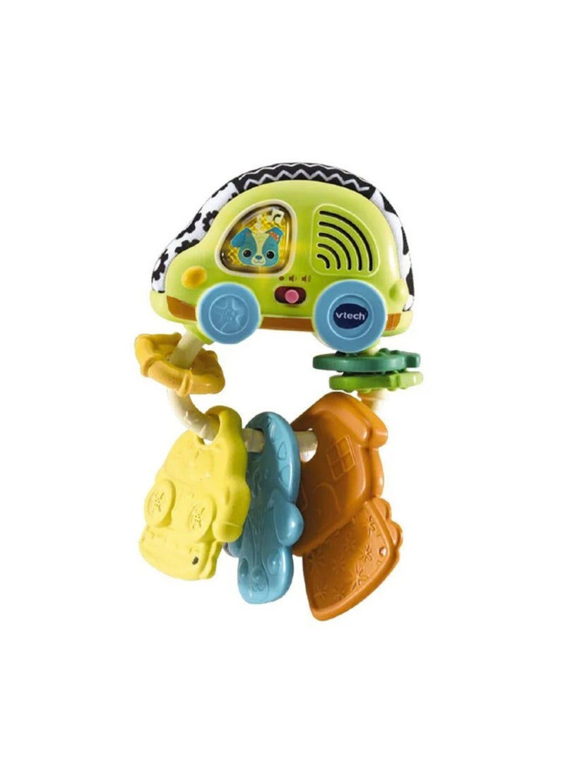 Touch And Feel Sensory Keys, Interactive And Developmental Toy With Sounds And Music, For Boys And Girls, Suitable For Ages 3 Months+