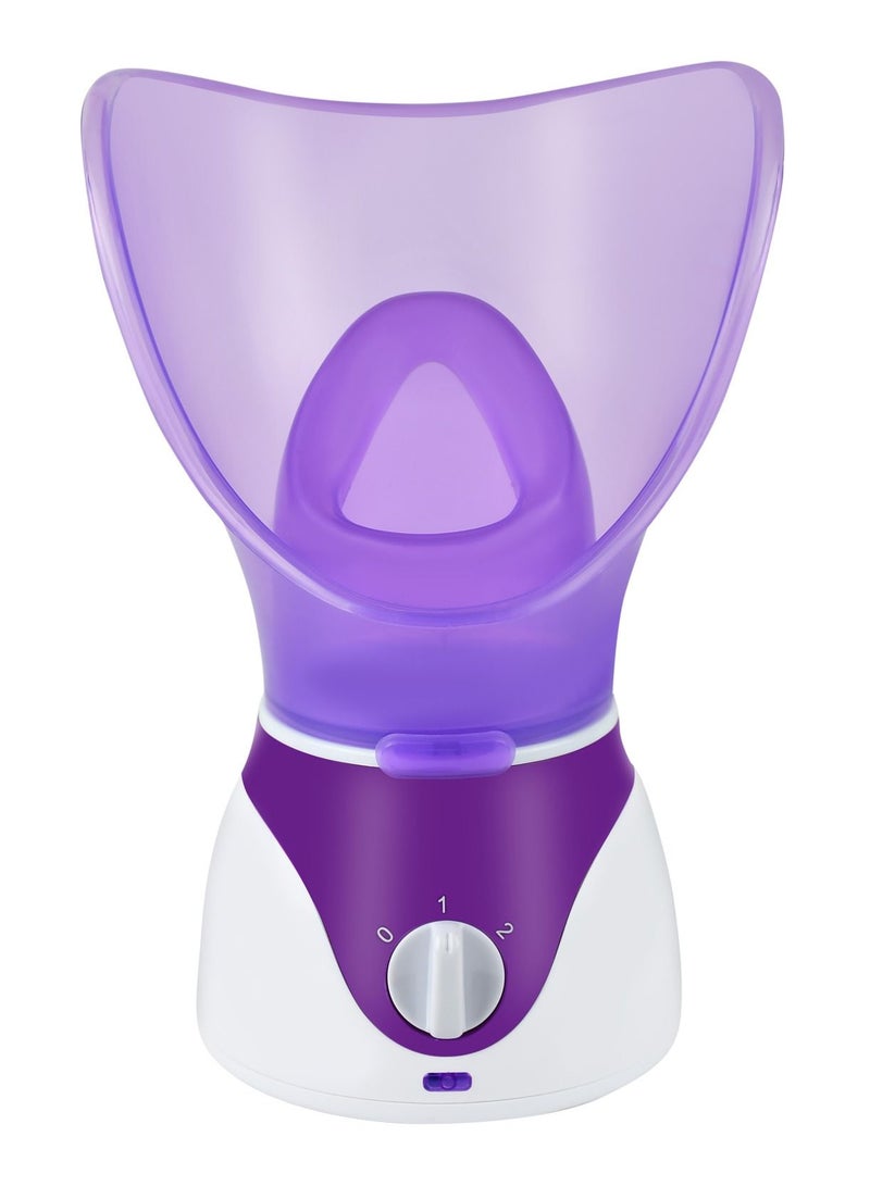 Face Steaming Humidifier Hot Mist Steamer for Skincare at Home Purple
