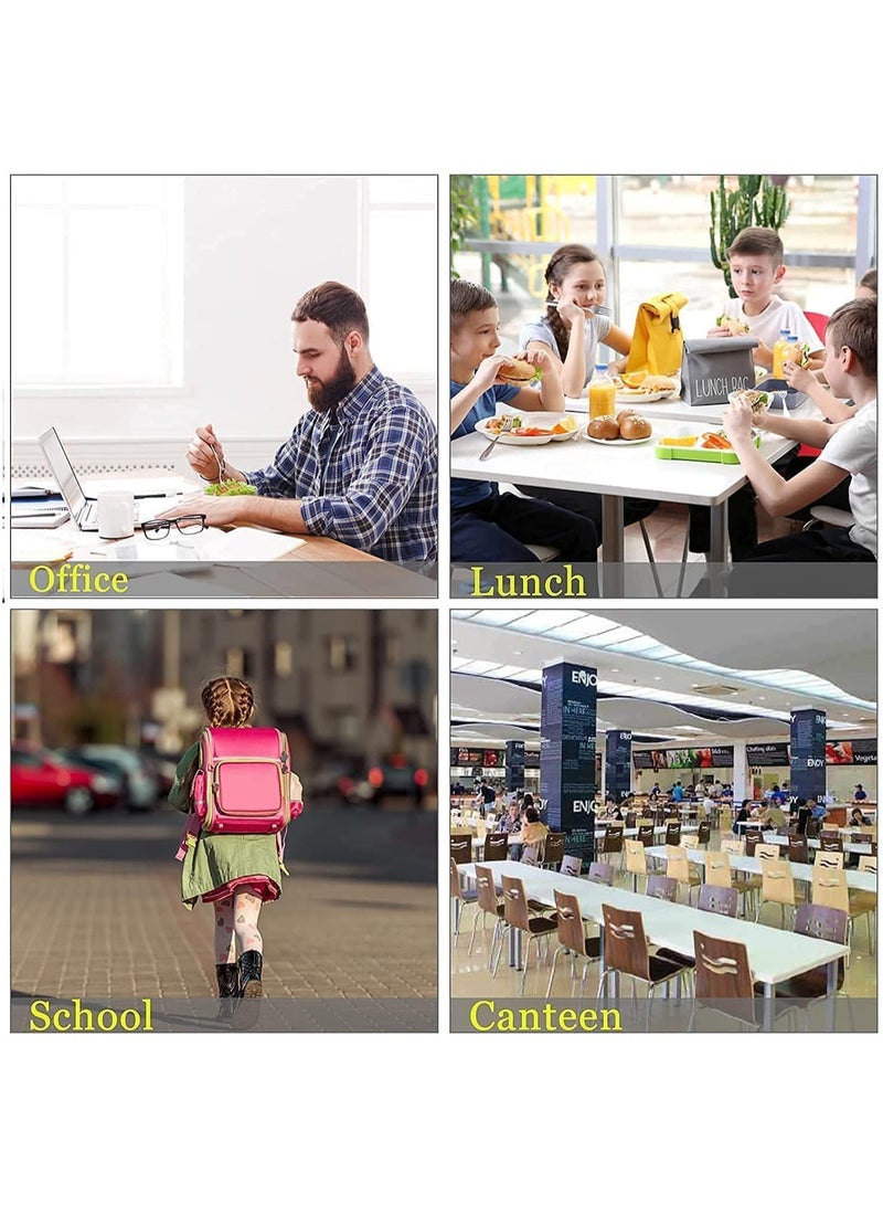 Kids Lunch Box with Tableware,Customed for Kids Cartoon Bento Lunch Box，1100ml 4 compartment Insulated Lunch Box for Children | Leakproof | BFA Free | Dishwasher | Stainless Steel 26x20x7cm (Unicorn)