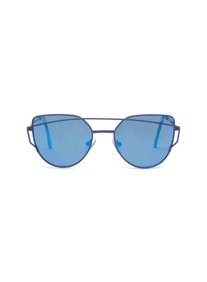 Polarized METAL Blue Mirror with Fashion type, Round Shape
48-18-140 mm Size, 0.74MM POLARZIED Lens Material, Blue Frame Color