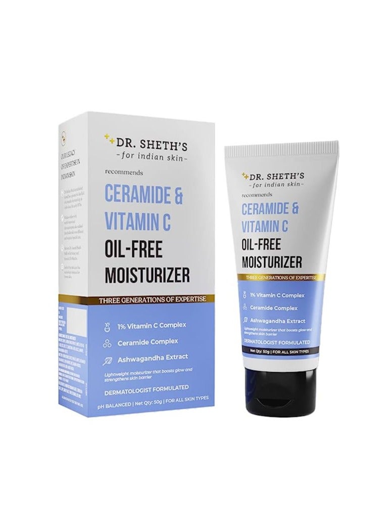Dr. Sheth's Ceramide & Vitamin C Oil Free, Lightweight Moisturizer 50 ML