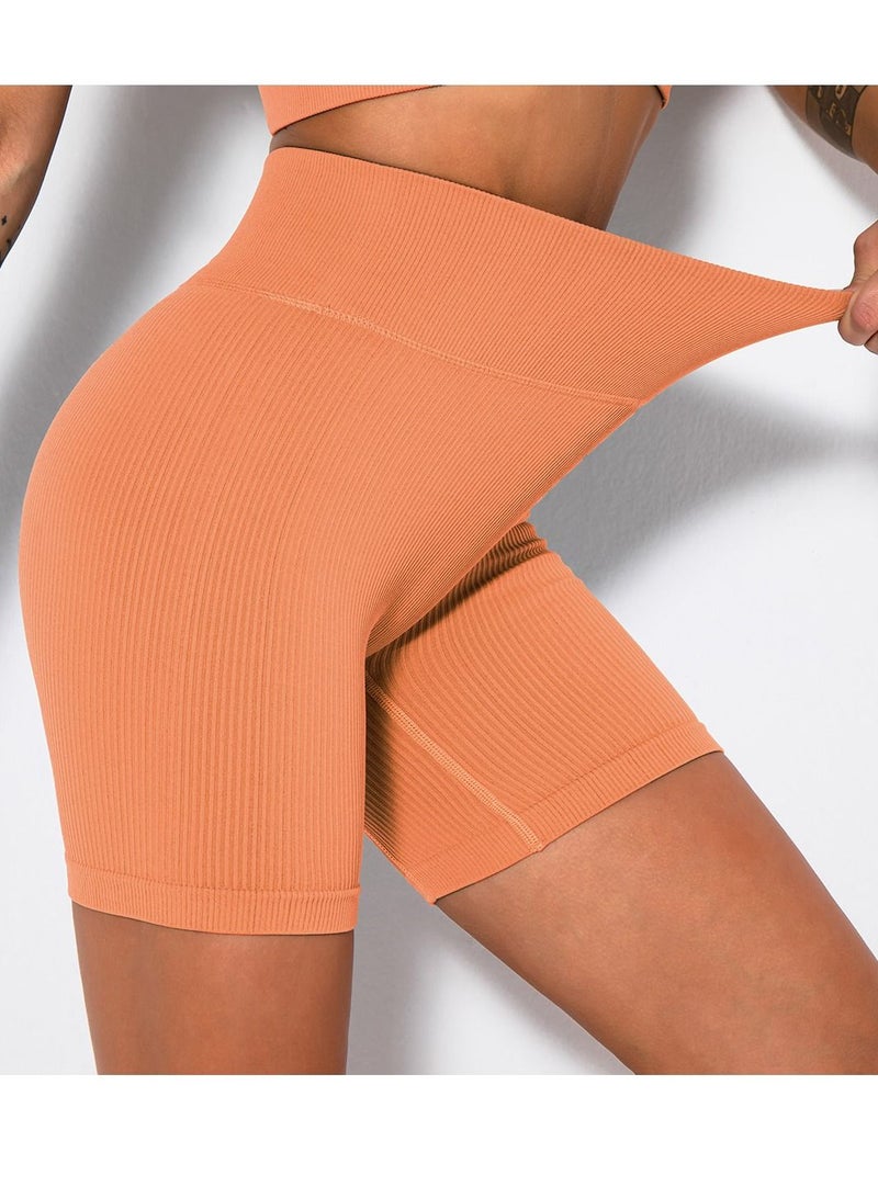 Yoga Tight Fitting Stretch Soft Pants Orange