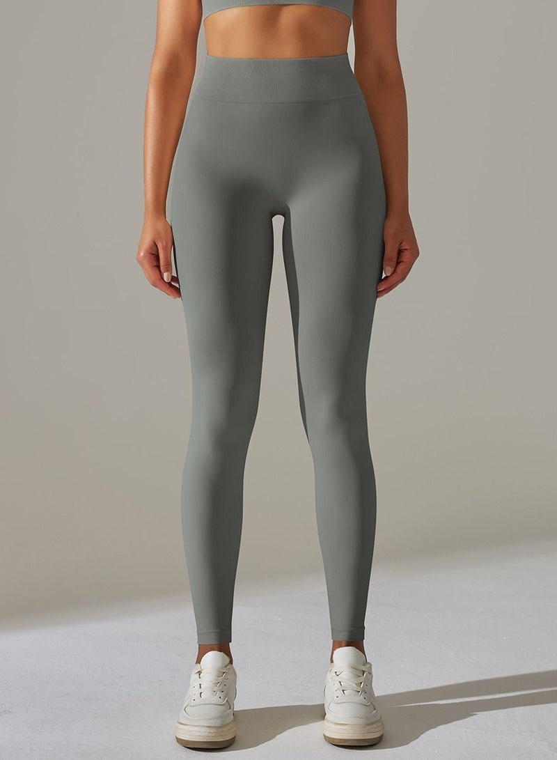 Yoga Tight Fitting Stretch Soft Pants Grey