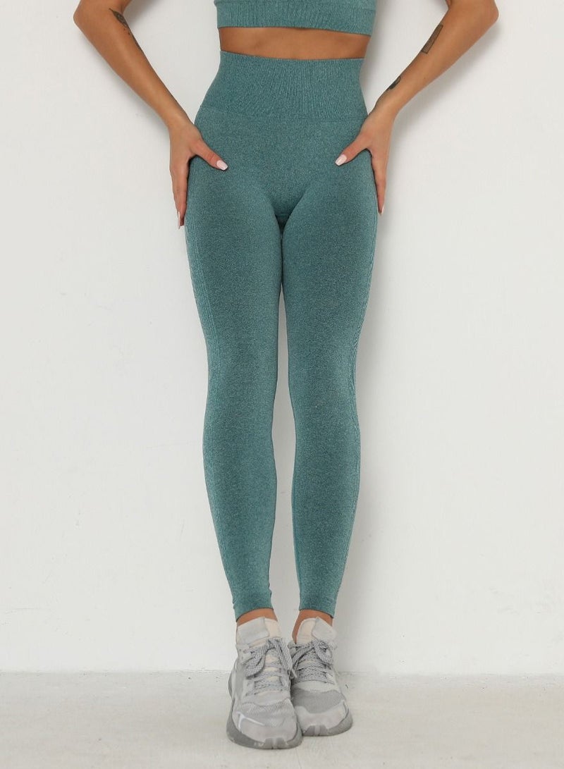 Yoga Tight Fitting Stretch Soft Pants Green