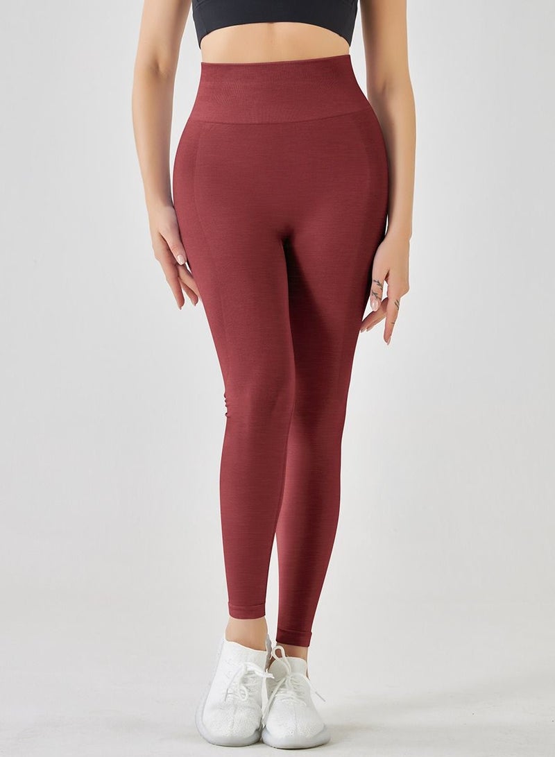 Yoga Tight Fitting Stretch Soft Pants Red