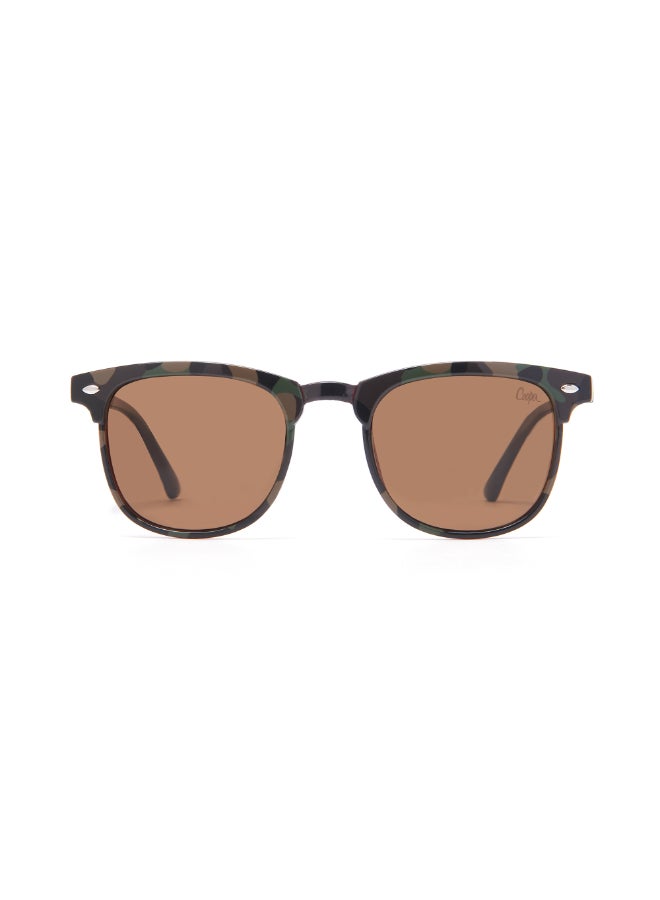 Polarized PC Brown with Wayfarer type, Round Shape
50-18-130 mm Size, 0.74MM POLARZIED Lens Material, Brown Frame Color