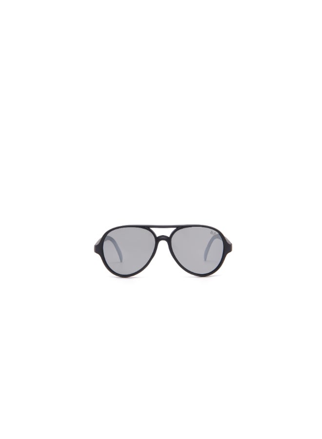 Polarized PC Silver Mirror with Aviator type, Round Shape
55-16-120 mm Size, 0.74MM POLARZIED Lens Material, Black Frame Color