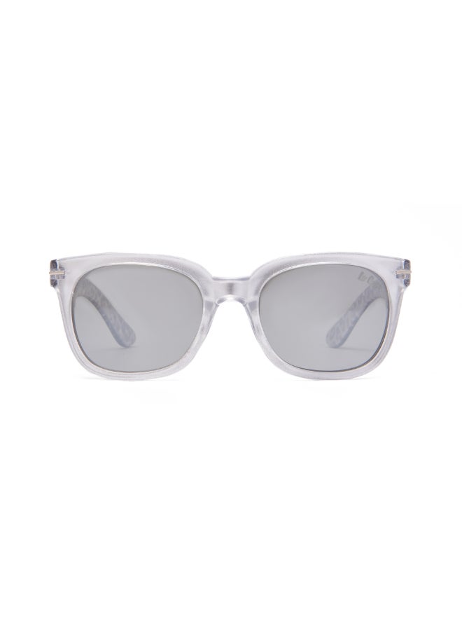 Polarized PC Silver Mirror with Wayfarer type, Round Shape
47-18-125 mm Size, 0.74MM POLARZIED Lens Material, Silver Frame Color