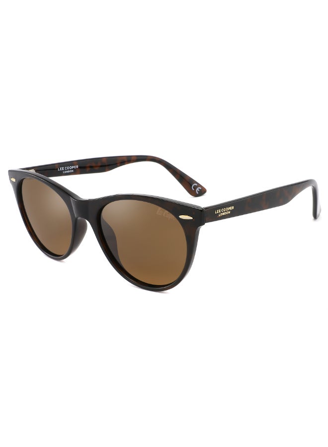 Polarized PC INJECTION Brown with Wayfarer type, Round Shape
52-21-145 mm Size, TAC 1.1 Lens Material, Demi Frame Color