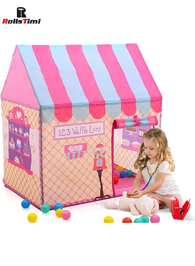 Girls Indoor Outdoor Play Tents Palace Tents Kids Ice Cream and Bakery Shop Playhouse