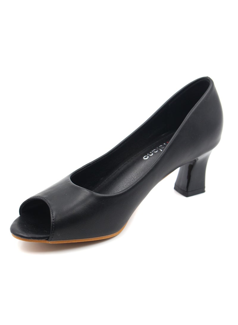 Women's Low Heels Pumps Office Shoes, Pointed Toe, Comfortable, Casual Slip-On Heels for Girls and Ladies