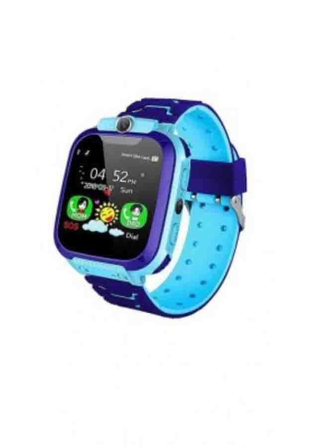 Children's Smartwatch LBS Tracker Intelligent Watch with Call SOS Voice Chat Digital Camera Game for Children Boys Girls Student With Large Touch Screen for Children Birthday Gifts Blue