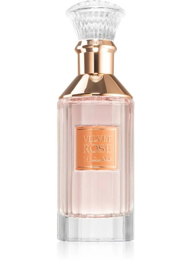Lattafa Velvet Rose Unisex Eau De Parfum Spray 3.4 oz / 100 ml