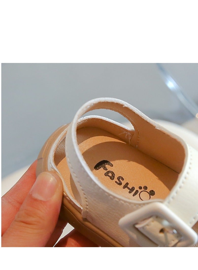 Children's Small And Medium-Sized Children's Headband Anti-Collision Sandals, Summer New Hollow Out Solid Color Sandals