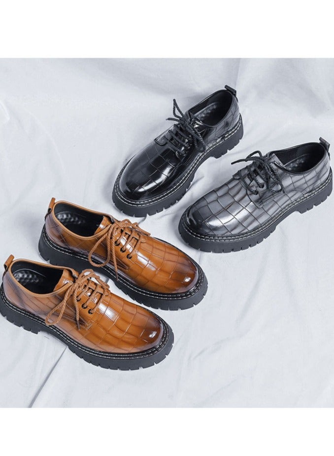 Versatile Retro Casual Leather Shoes