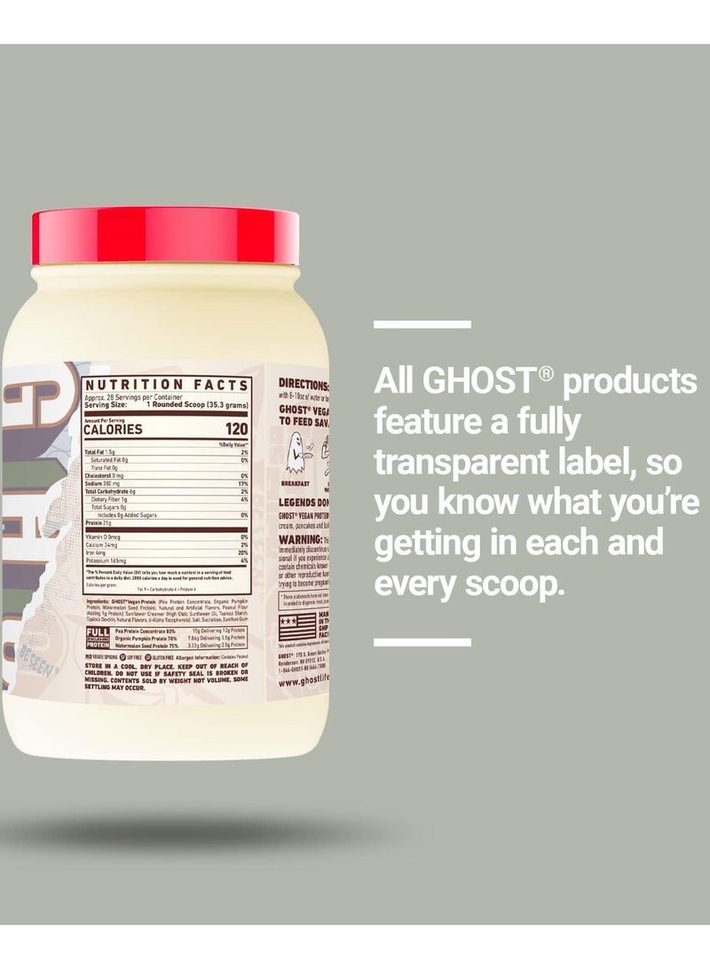 Ghost Vegan Protein 989g Peanut Butter Cereal Milk Flavor 28 Serving