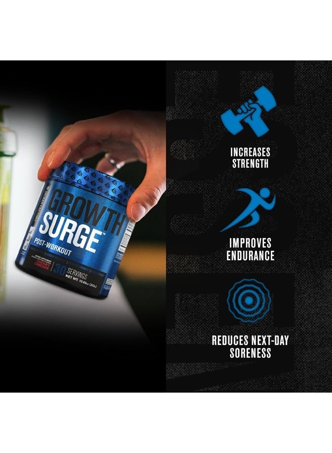 Growth Surge Creatine Post Workout w/L-Carnitine - Daily Muscle Builder & Recovery Supplement with Creatine Monohydrate, Betaine, L-Carnitine L-Tartrate - 30 Servings, Sour Peach Rings