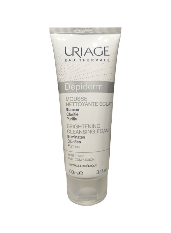 Uriage Eau Thermale Depiderm Brightening Cleansing Foam: Illuminate and Purify Your Complexion 100 ML