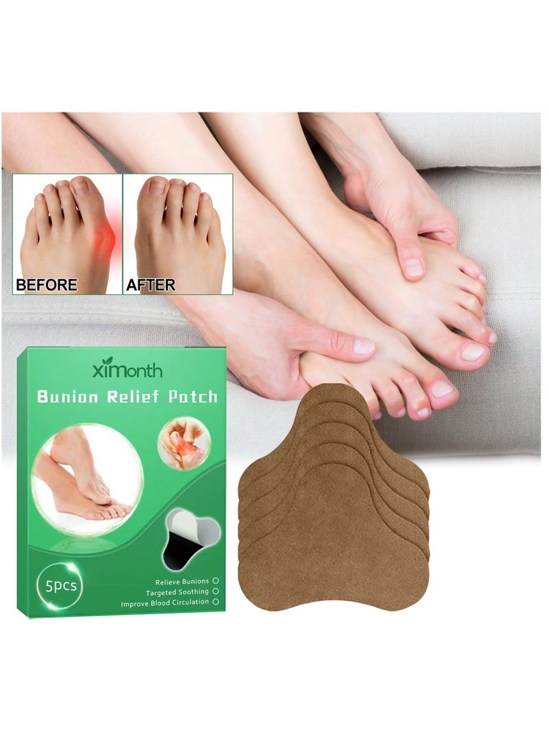 Feetin Bunion Relief Fit Patch, Strong Joints Anti Bunion Patch, Bunion Relief, Toe Spacers for Foot Pain Relief from Rubbing And Pressure, Green, 3 Box