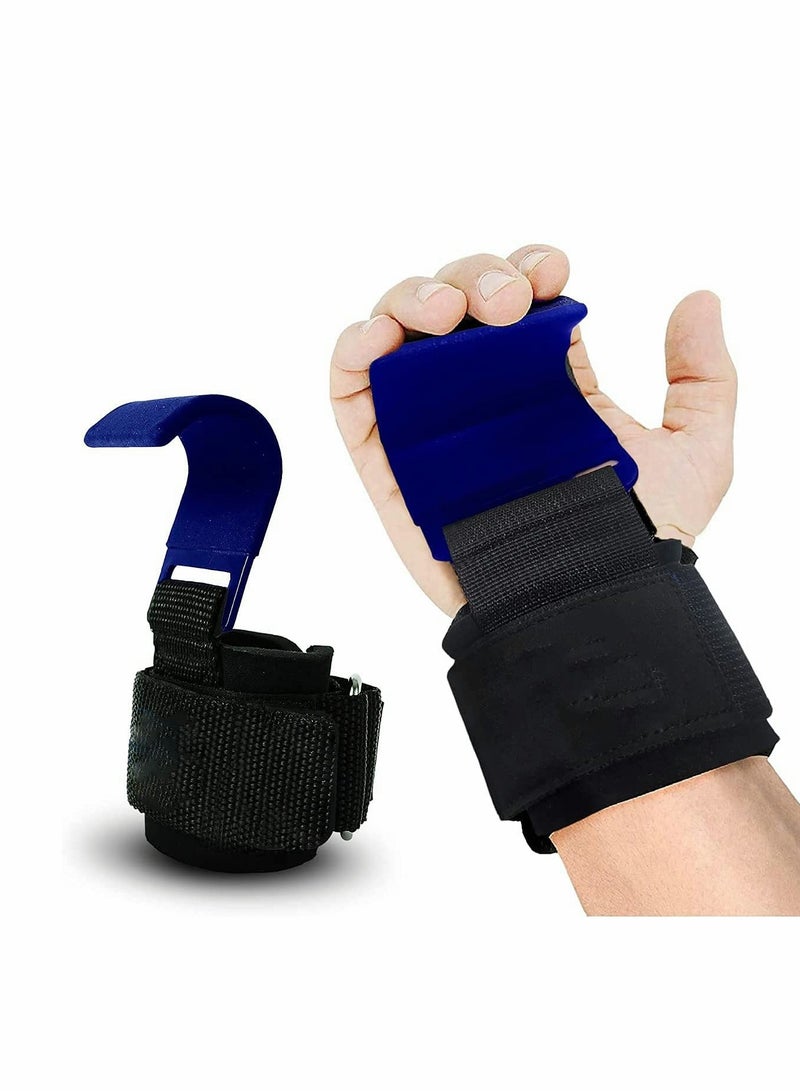 Weight Lifting Hooks Grip Non-Slip Thick Padded Neoprene with Adjustable,Maximum Wrist Support, Lifting Grips