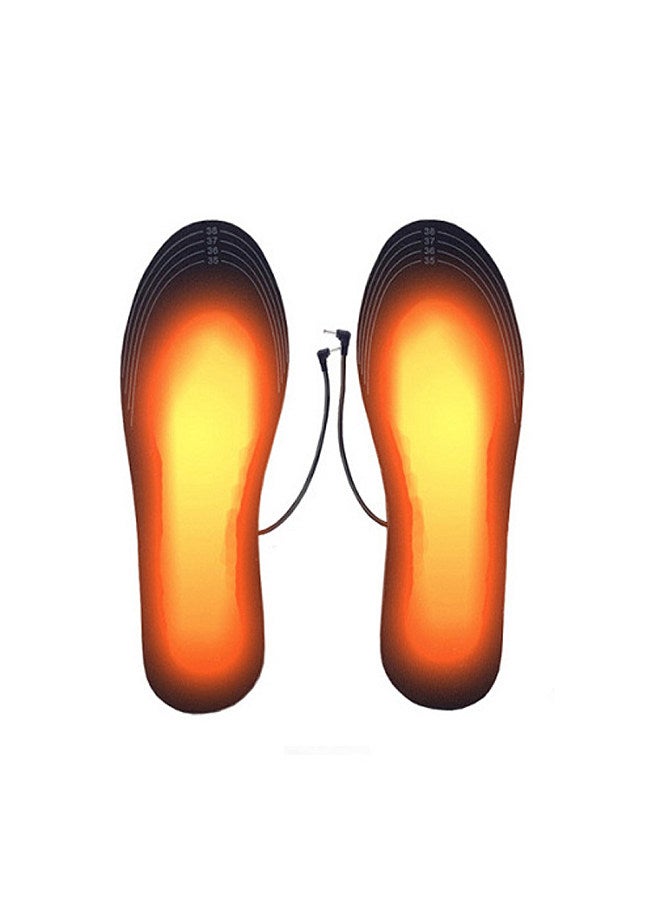 USB Heated Shoe Insoles Electric Foot Warming Pad Feet Warmer Washable Cuttable Size Winter Outdoor Sports Heating Insole Winter Warming Accessory