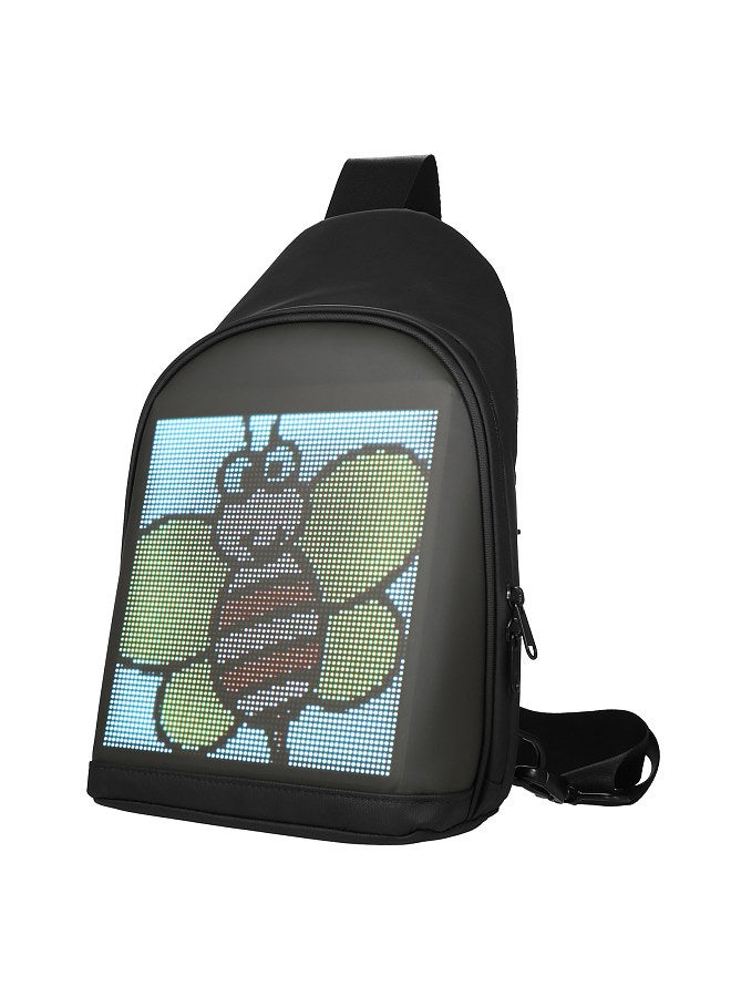 LED Color Screen Sling Bag Customizable Backpack Travel Bag Pack School Bag for Men Women College Students