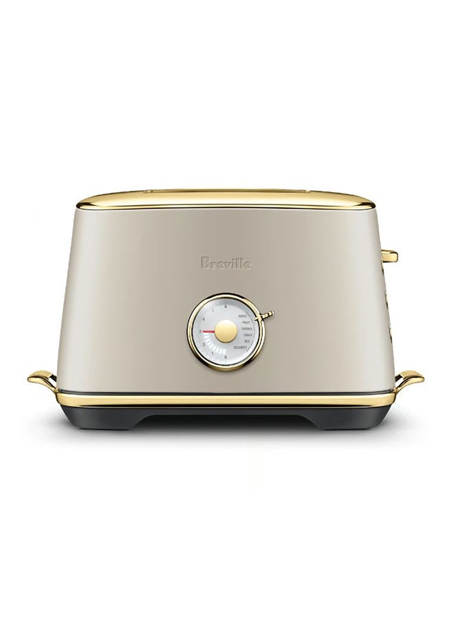 The Toast Select Luxe Brass 2 Slice Toaster 1000 W BTA735ANB/AU Almond Nougat Brass