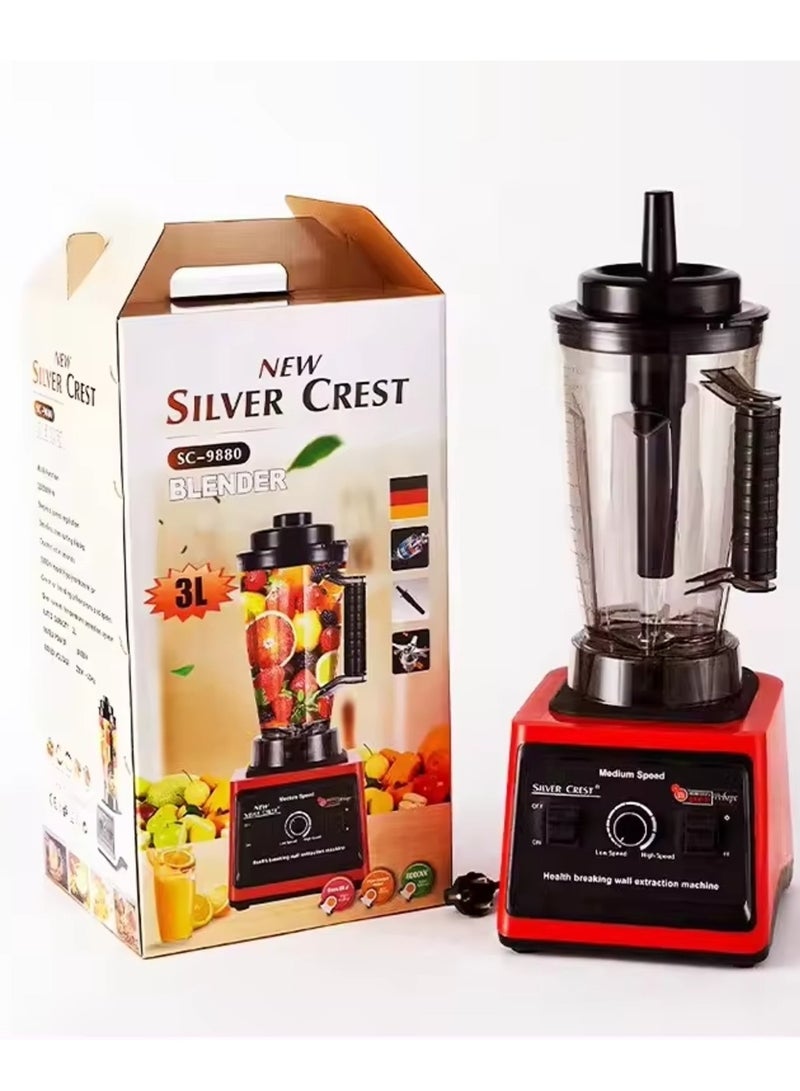 New Silver Crest sc-9880 blender 3L Capacity double cup 8000w food supplement cooking machine juicer