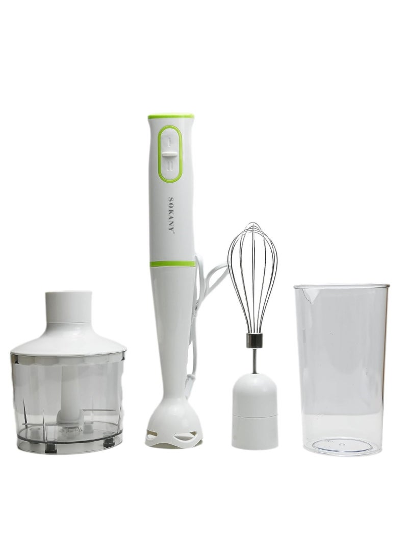 Sokany 4 in1 Hand Blender Mixer And Grinder For Fruits Coffee Shakes And Smoothie For Home Office And Camping