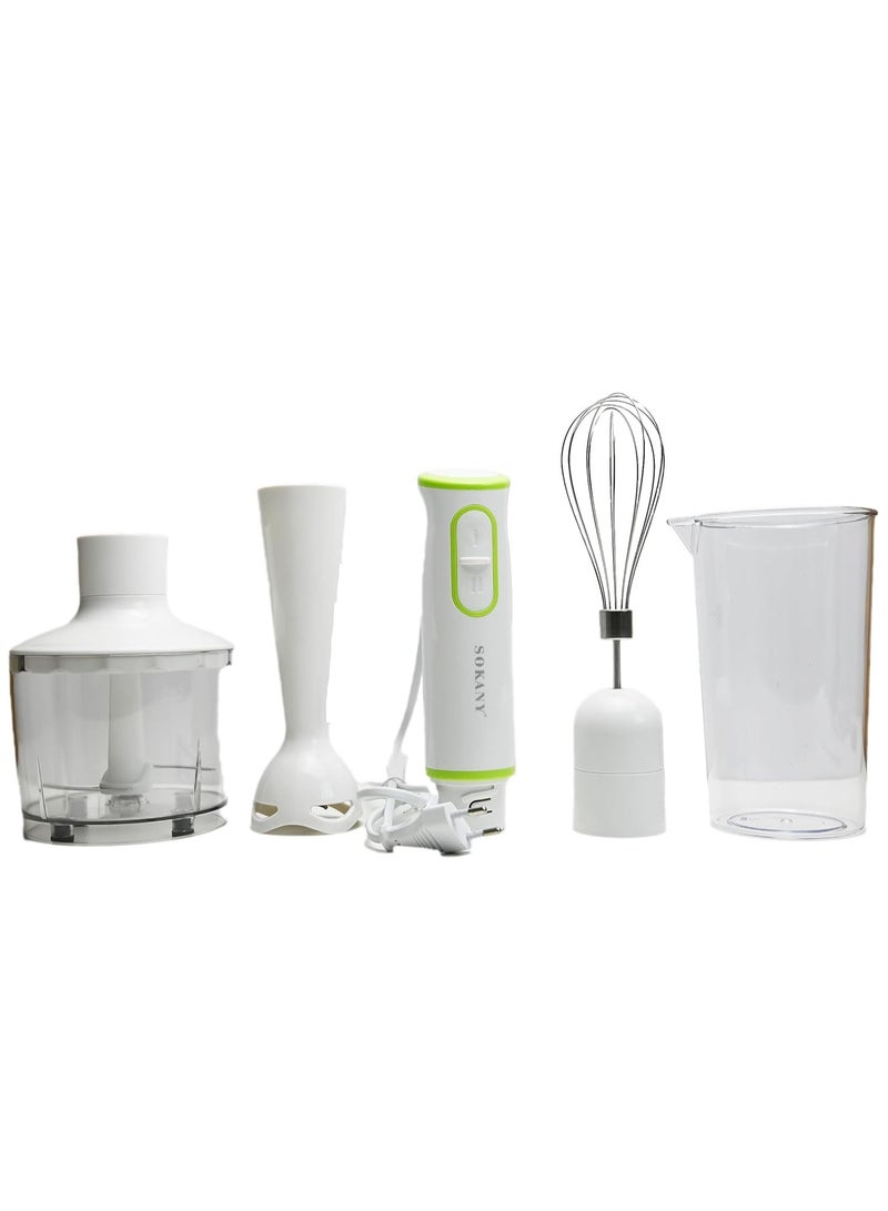 Sokany 4 in1 Hand Blender Mixer And Grinder For Fruits Coffee Shakes And Smoothie For Home Office And Camping