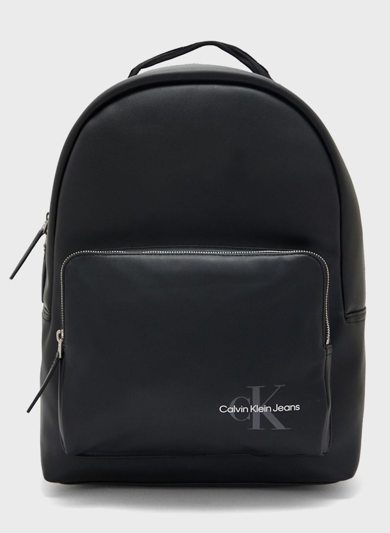 Monogram Front Pocket Zip Backpack