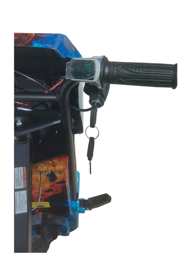 36V Drifting  3 Wheels Electric Scooter, High-Power 360 Degree Rotation with LED Light & Comfortable Seat