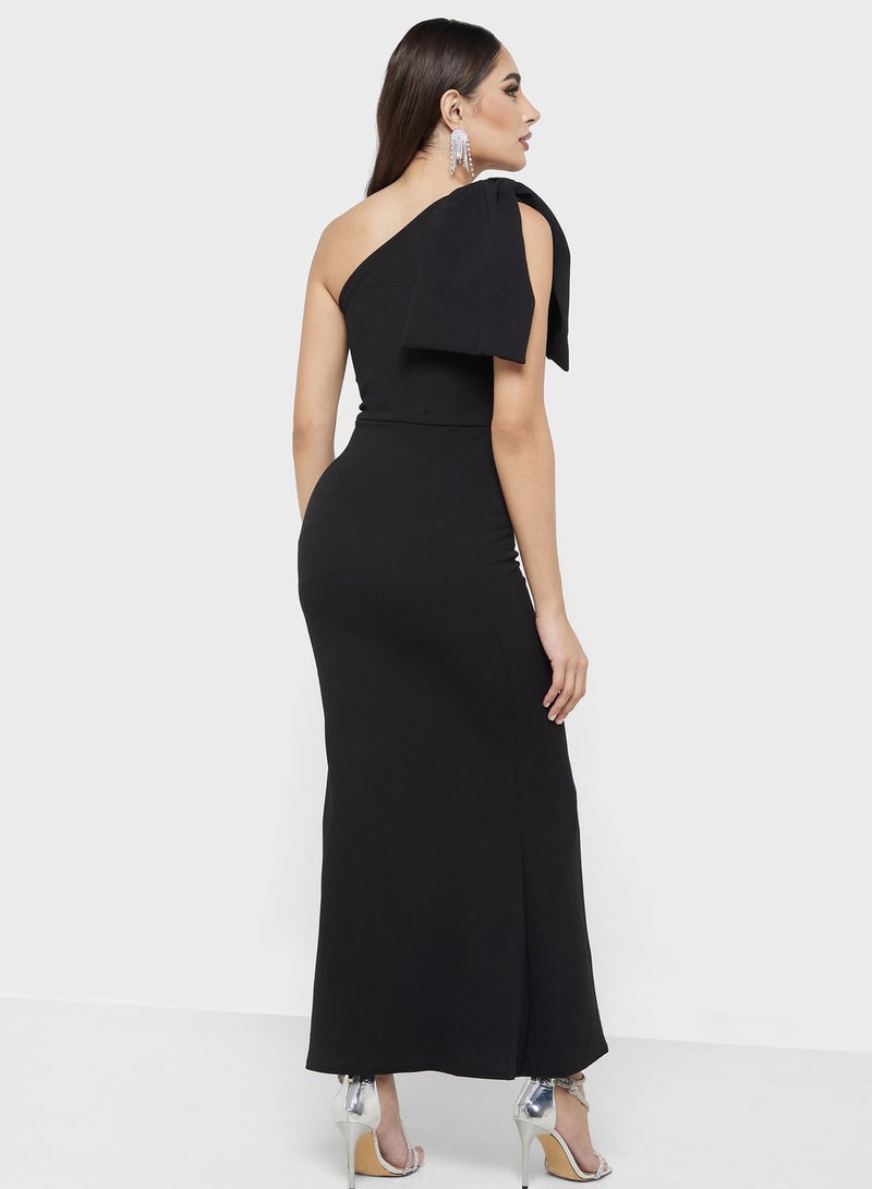 One Shoulder Slim Fit Dress