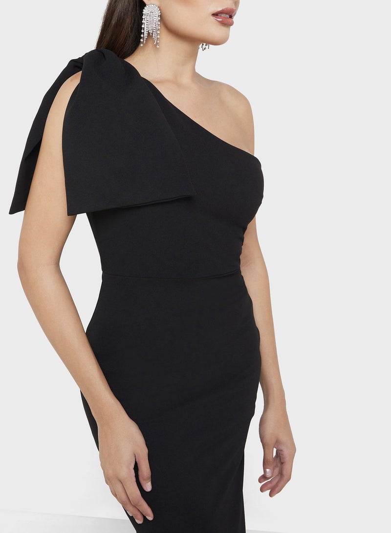 One Shoulder Slim Fit Dress