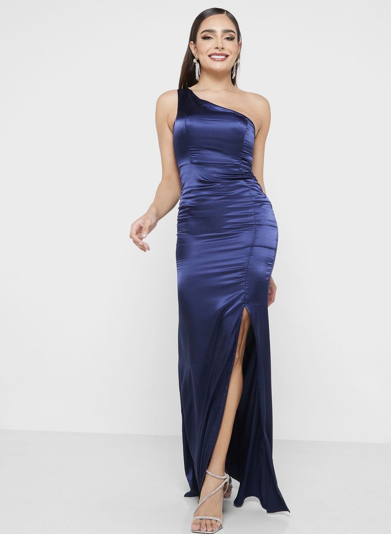 Strapy Long Slit Dress