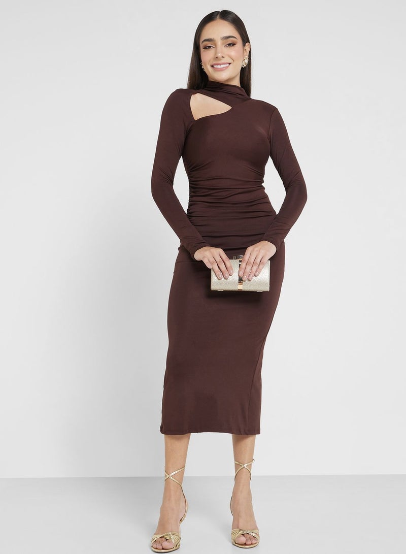 Bodycon Dress With Cutout Detail