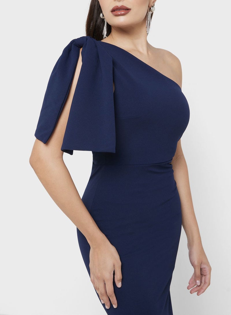 One Shoulder Slim Fit Dress