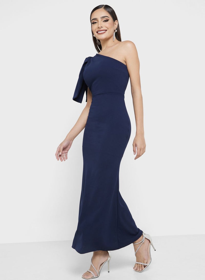 One Shoulder Slim Fit Dress