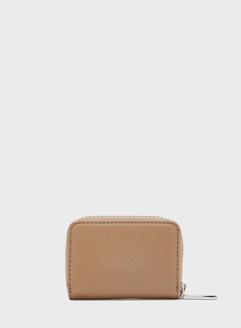 Logo Detailed Zip Over Wallet