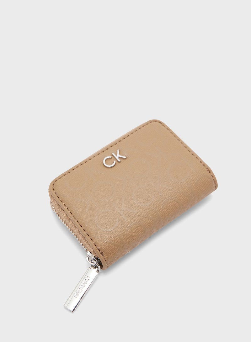 Logo Detailed Zip Over Wallet