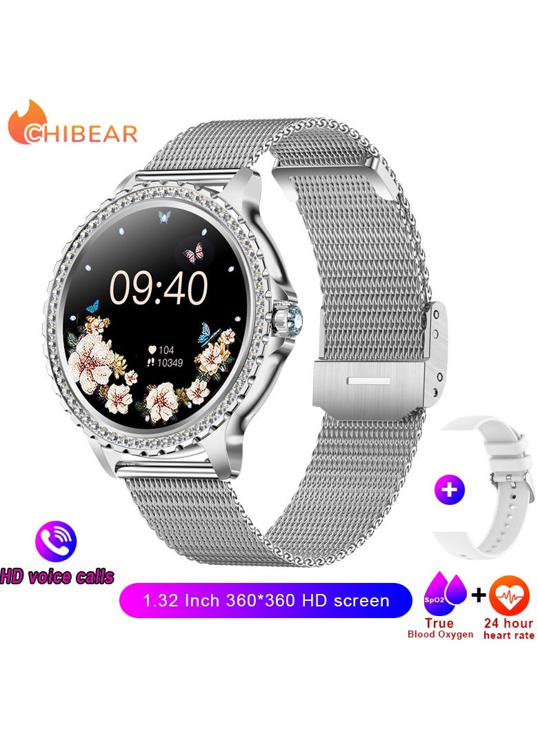 Fashion Women Bluetooth Call Smart Watch 1.32