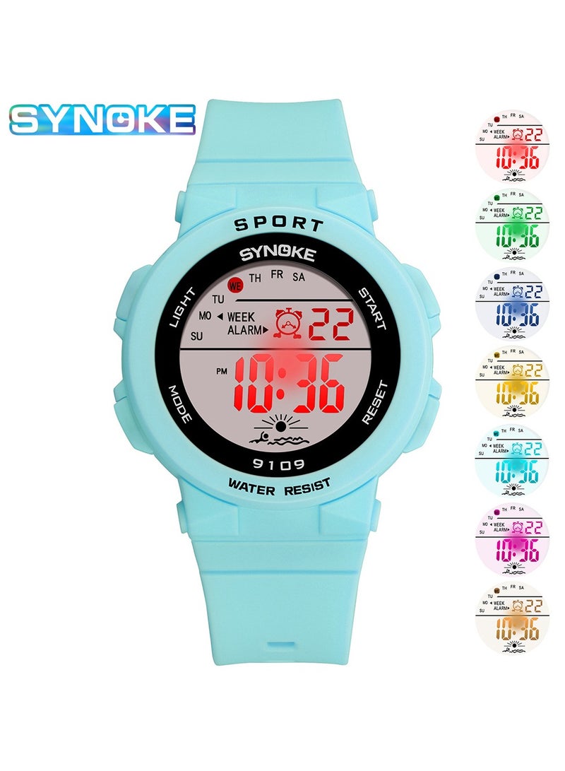Colorful Luminous Children's Student Waterproof Electronic Watch