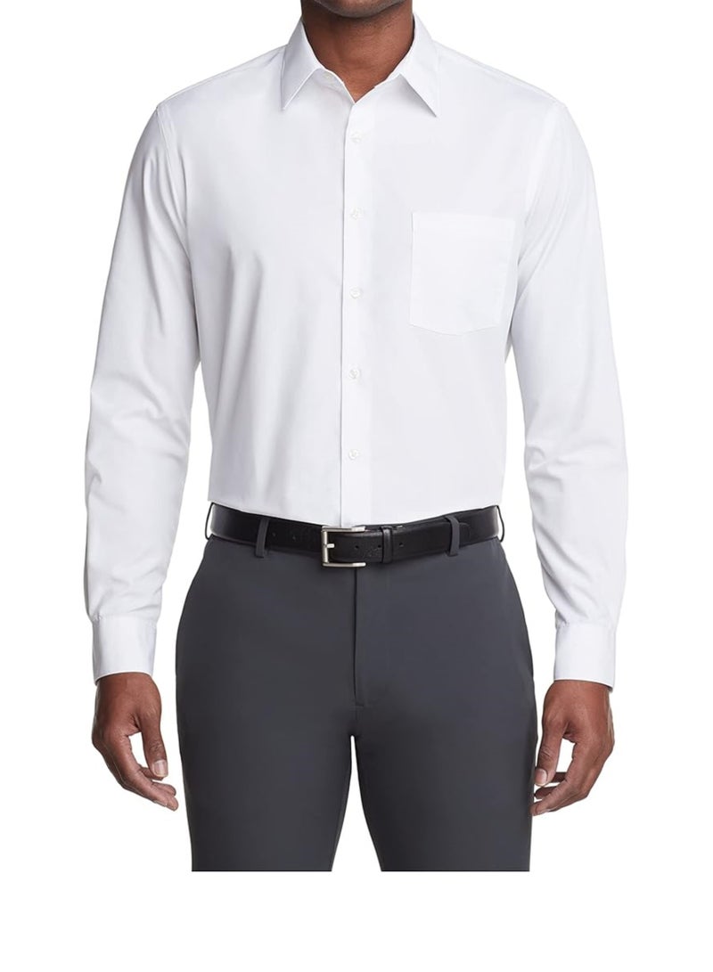 Men's Dress Shirt Regular Fit Poplin Solid