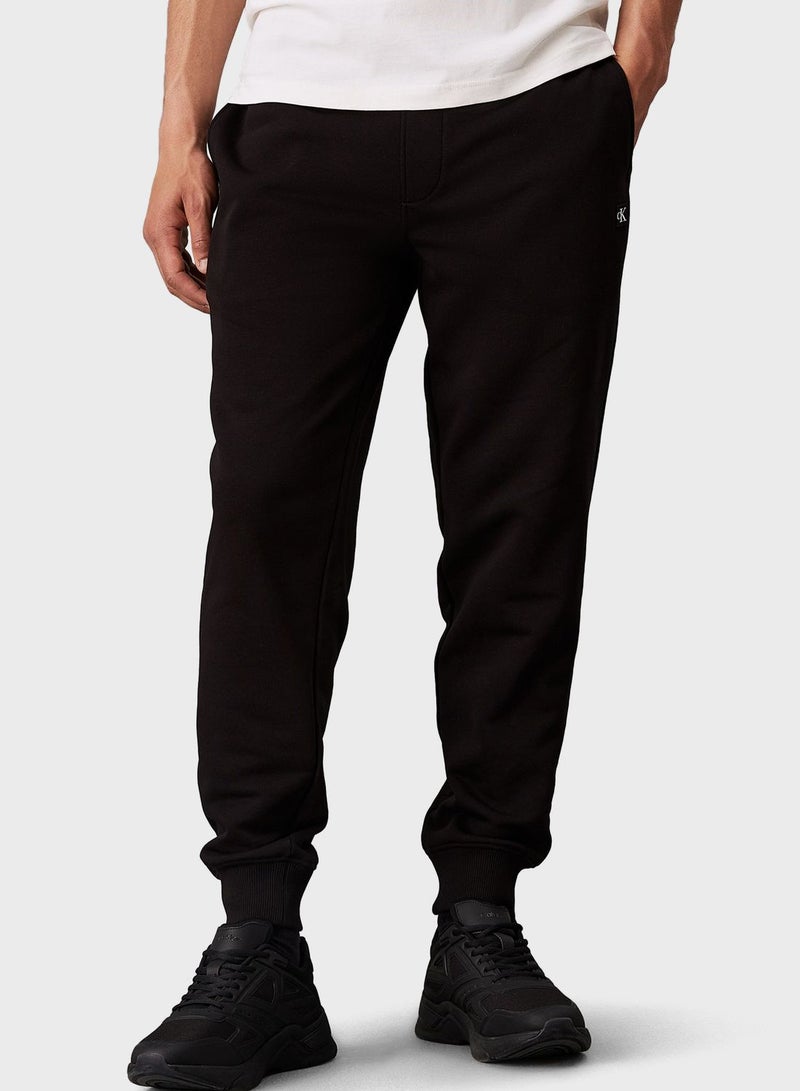Embroidered Cuffed Sweatpants