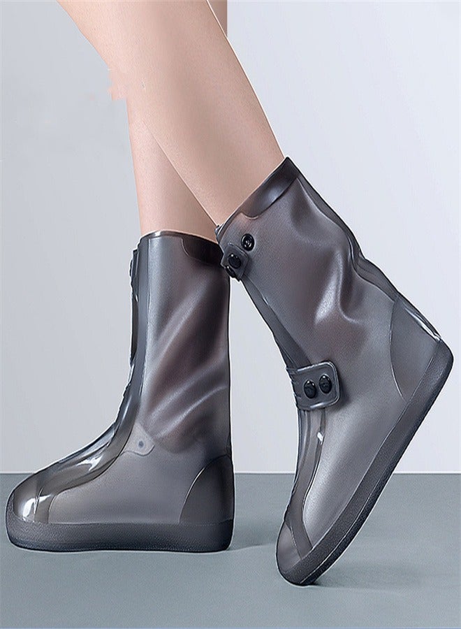 Children's High Rain Boots Grey